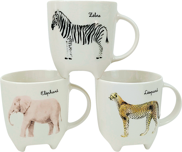 MUG AVEC 4 PIEDS 35 CL