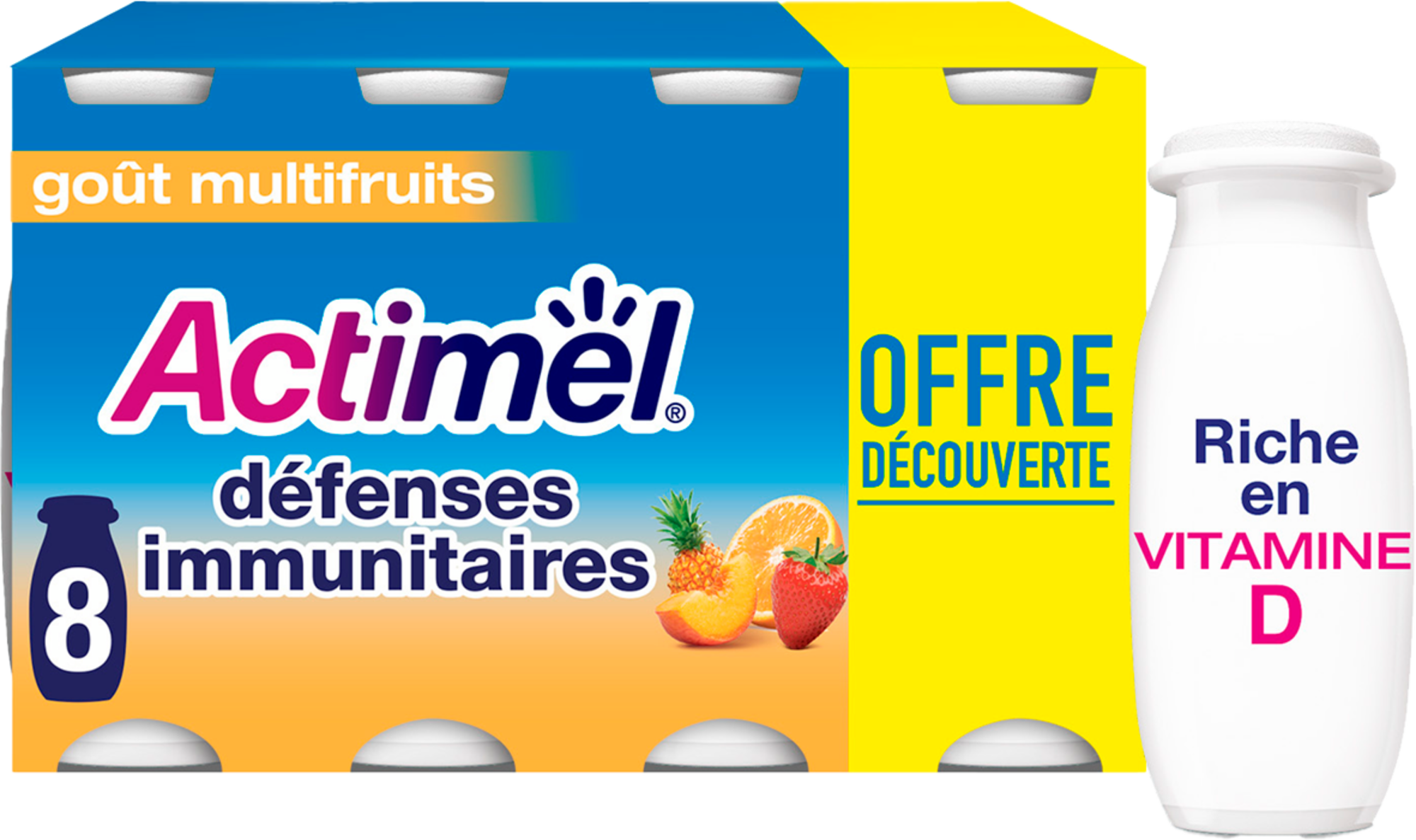 Actimel Défenses Immunitaires Goût Multifruits Offre Découverte