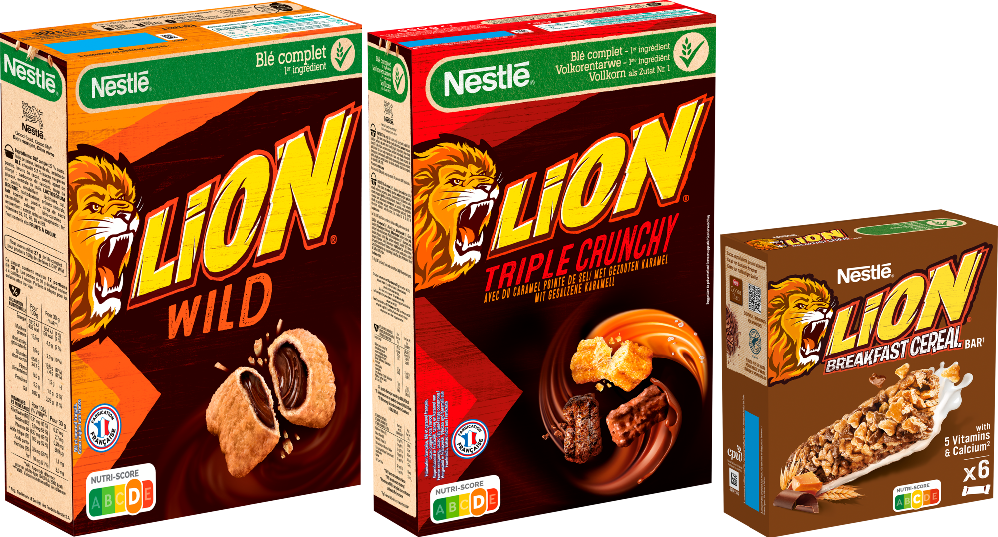 SUR LES PRODUITS PRÉSENTS EN MAGASIN DE LA GAMME LION CÉRÉALES