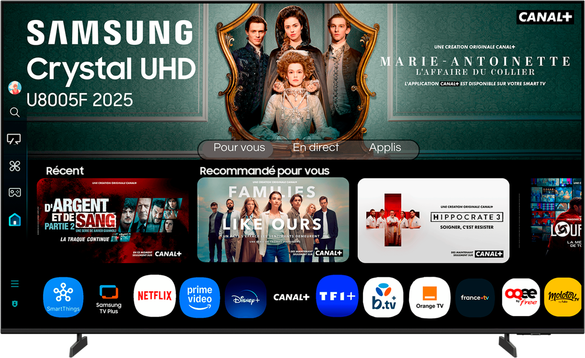 TV LED 58U8005 58" (pouces) 147 cm.