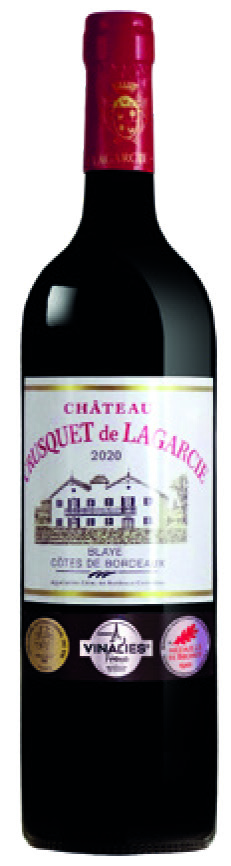 AOC(2) BLAYE CÔTES DE BORDEAUX CHÂTEAU CRUSQUET DE LAGARCIE 2020