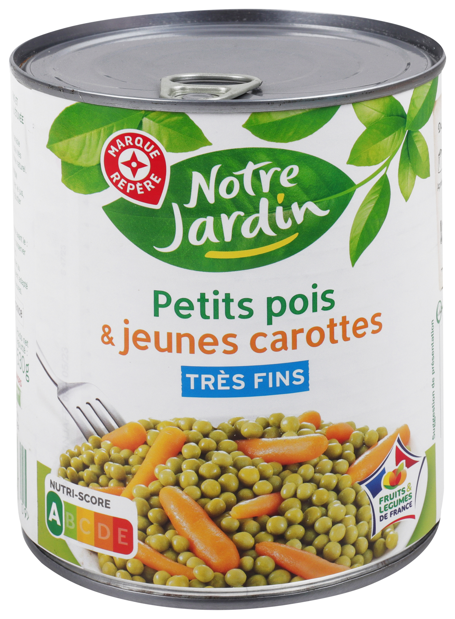 PETITS POIS ET JEUNES CAROTTES TRÈS FINS