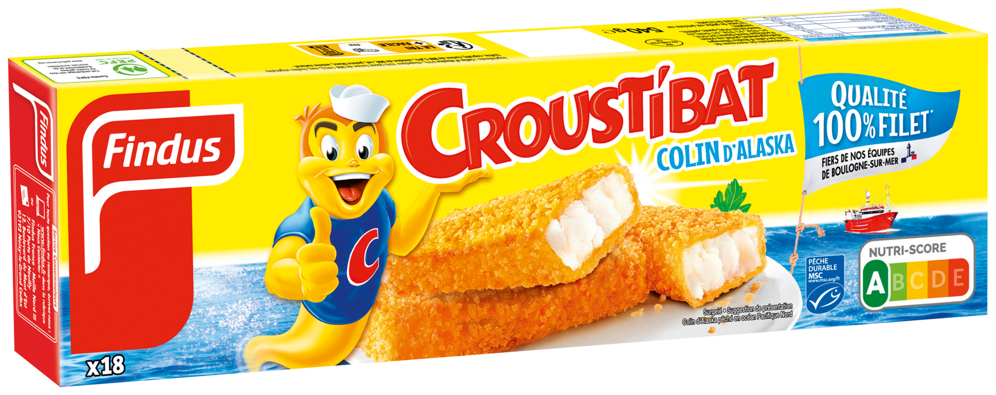 Croustibat Colin d'Alaska surgelé MSC