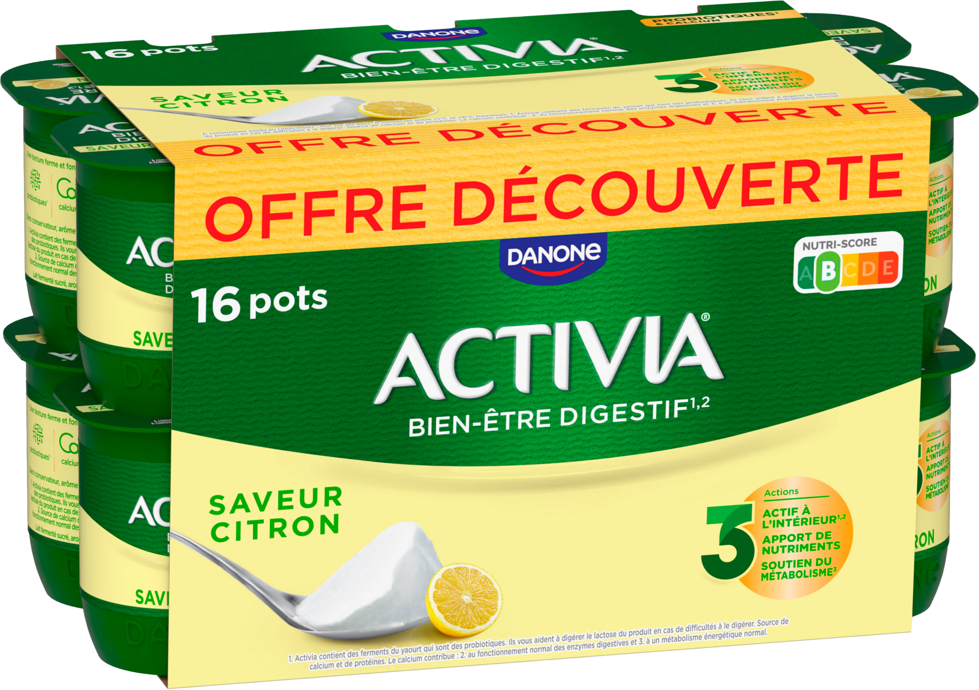 Activia Saveur Citron Offre découverte
