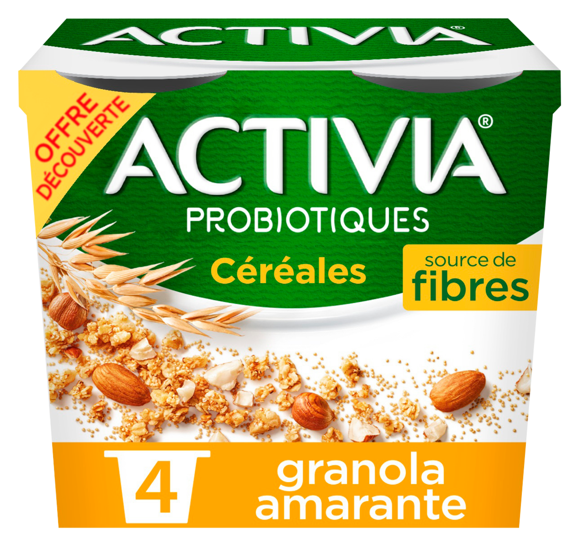 Activia céréales granola AMARANTE offre découverte