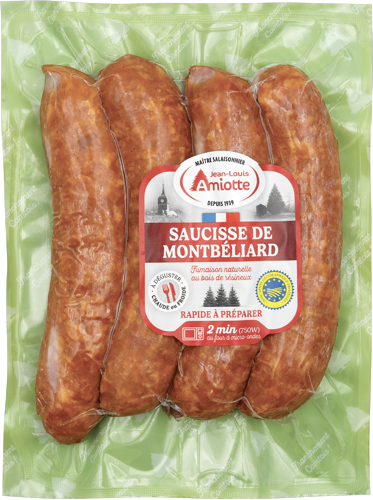 SAUCISSE DE MONTBÉLIARD CUITE IGP