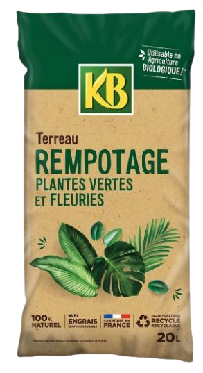 TERREAU REMPOTAGE PLANTES VERTES ET FLEURIES