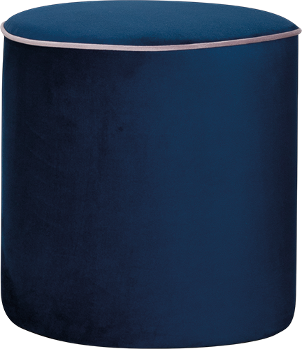 POUF VELOURS COTELÉ