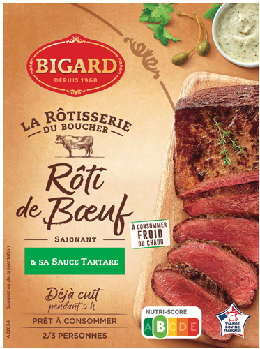 RÔTI DE BŒUF SAIGNANT ET SA SAUCE TARTARE