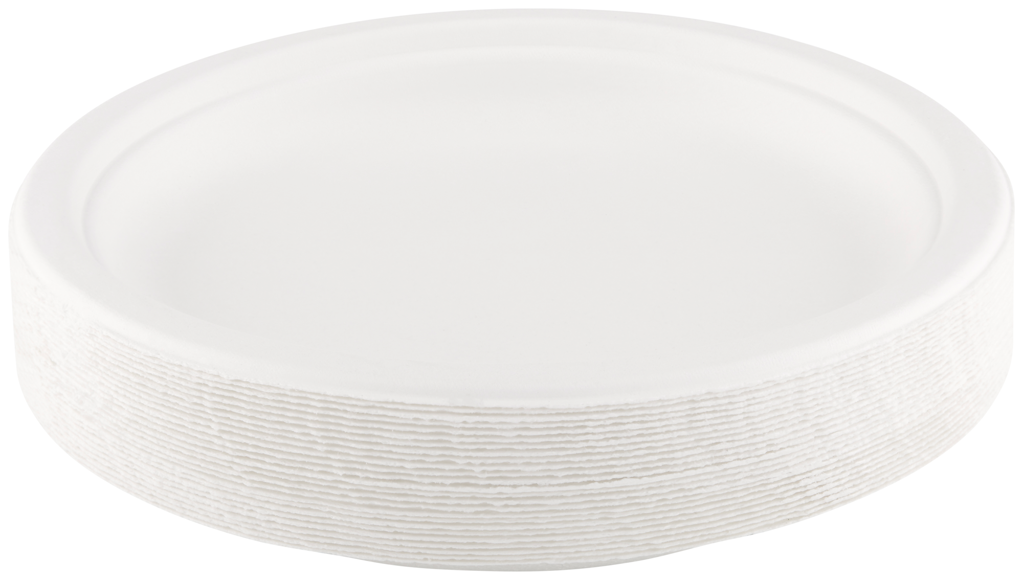 25 ASSIETTES À DESSERT RONDES EN BAGASSE