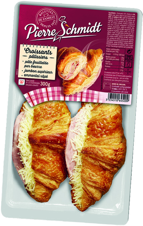 CROISSANTS PÂTISSIERS AU JAMBON X2 