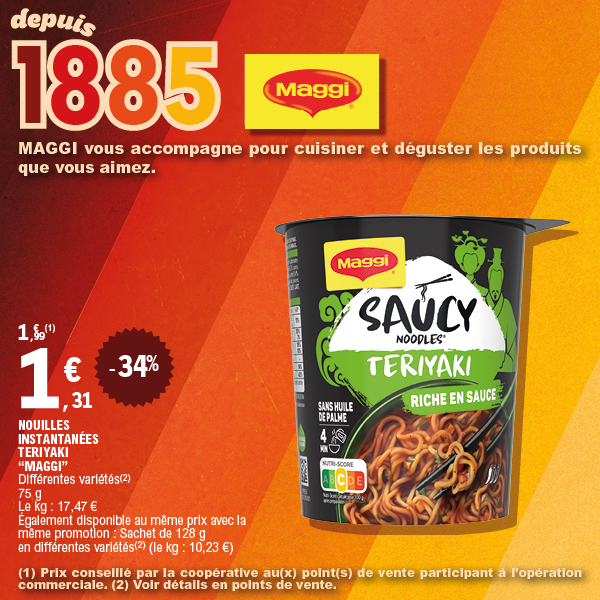 NOUILLES INSTANTANÉES TERIYAKI