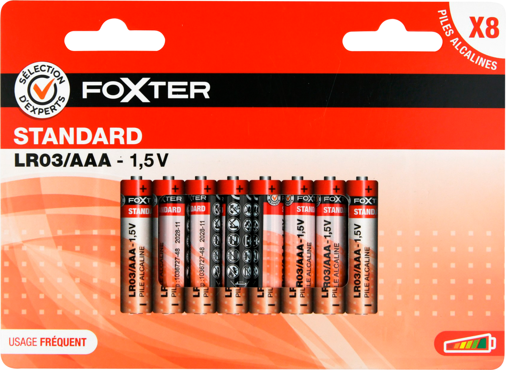 PILES ALCALINES X8