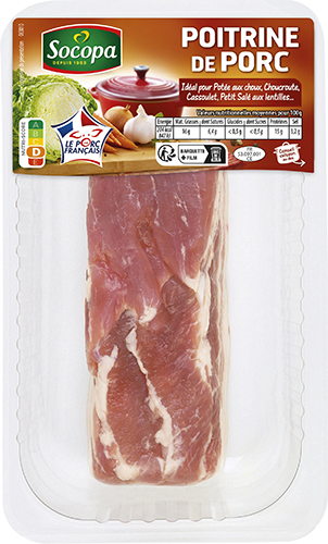 POITRINE DE PORC DEMI-SEL