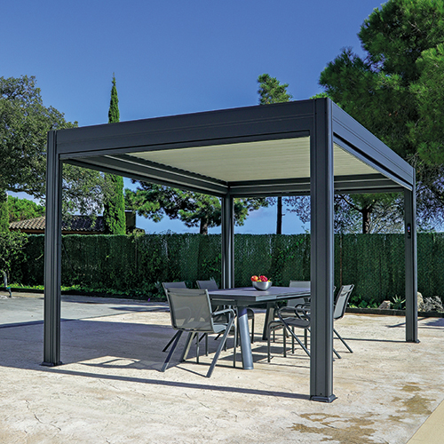 TONNELLE BIOCLIMATIQUE ÉLECTRIQUE FLORENCE 4 X 3 M