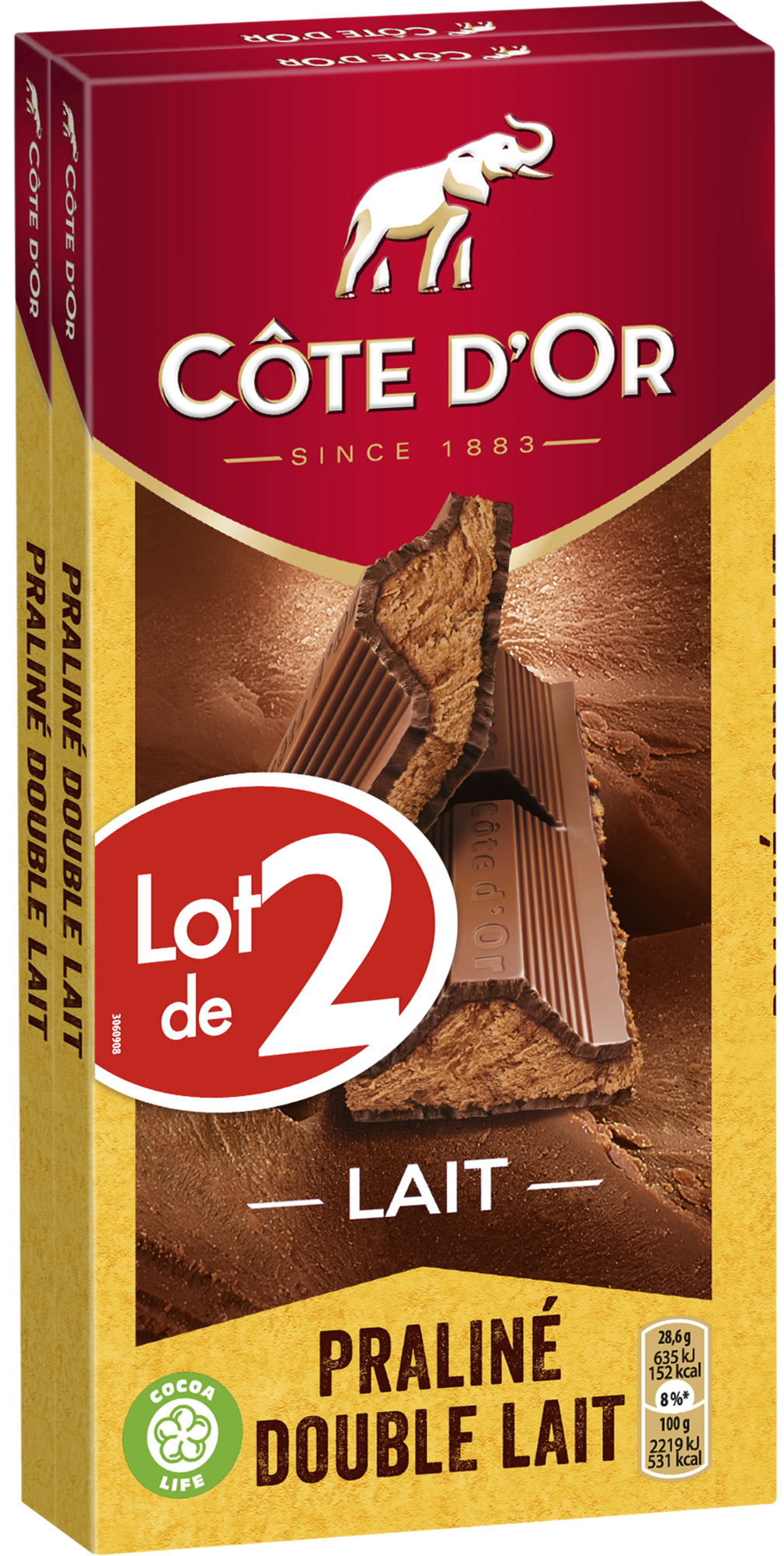 TABLETTES DE CHOCOLAT FOURRÉES