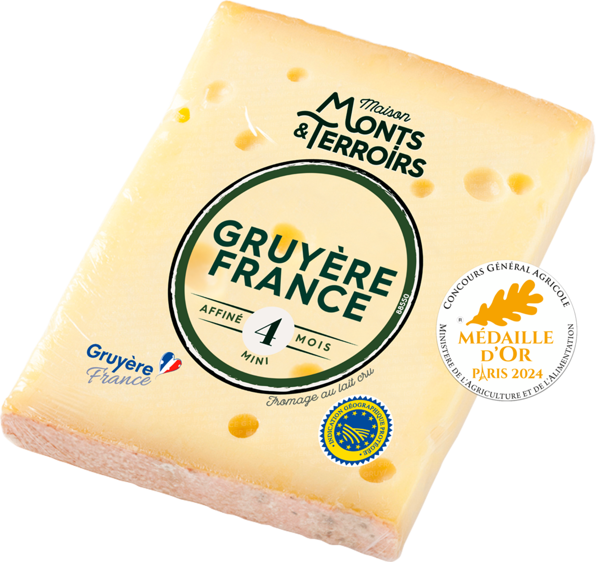 Gruyère France Affiné 4 mois IGP 33% Mat.Gr.