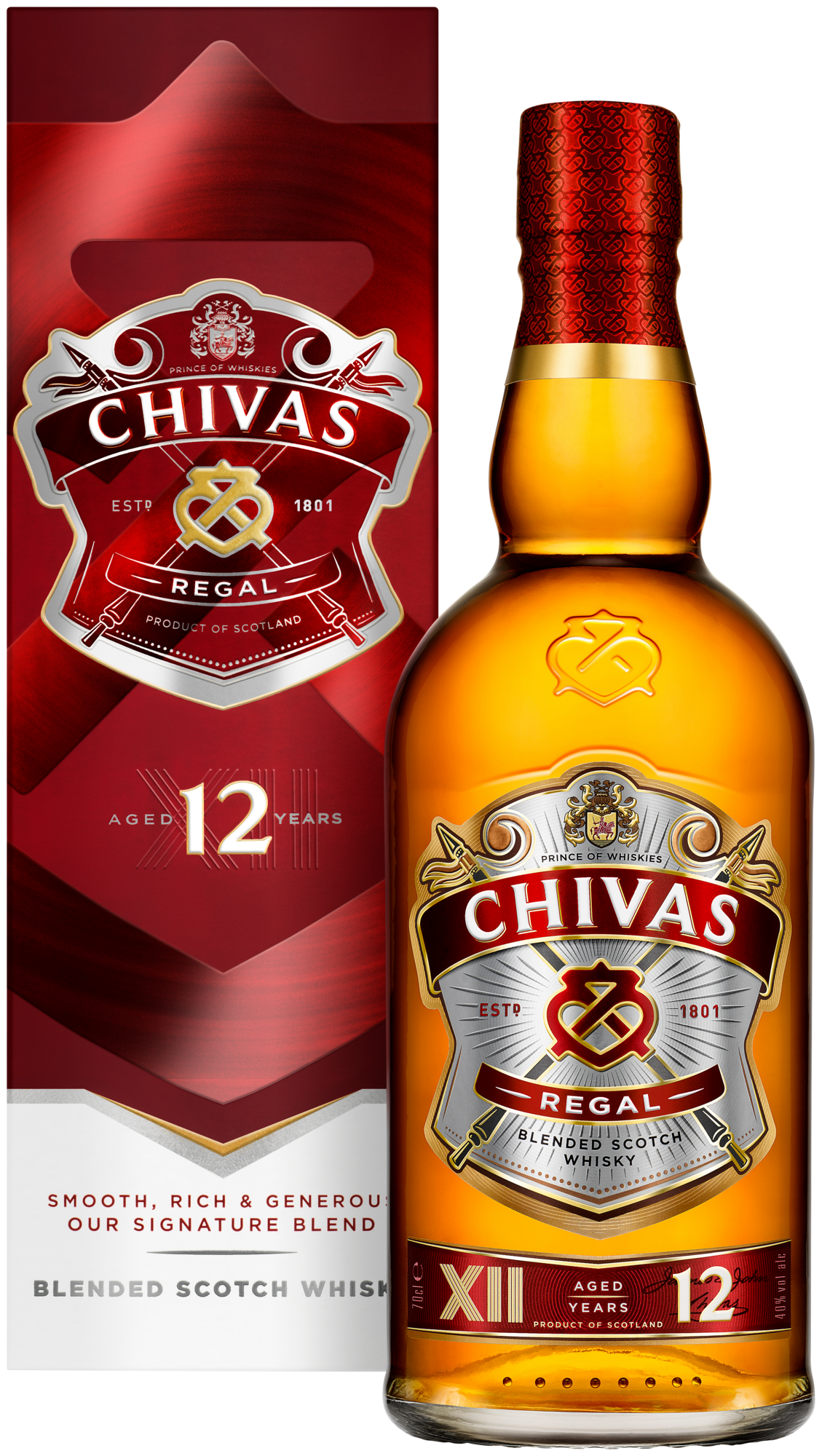 BLENDED SCOTCH WHISKY 12 ANS Avec étui