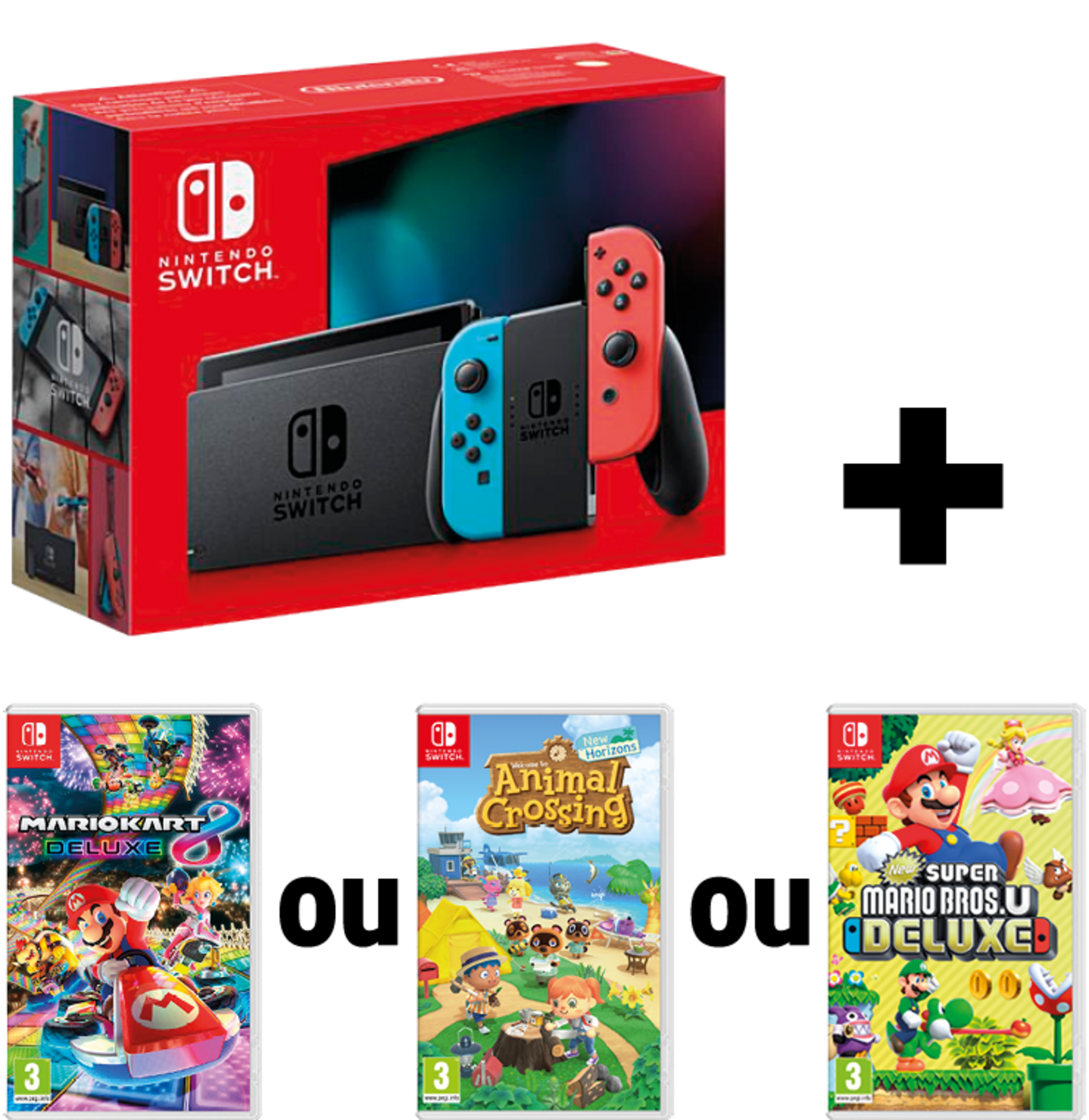 CONSOLE NINTENDO SWITCH + 1 JEU AU CHOIX