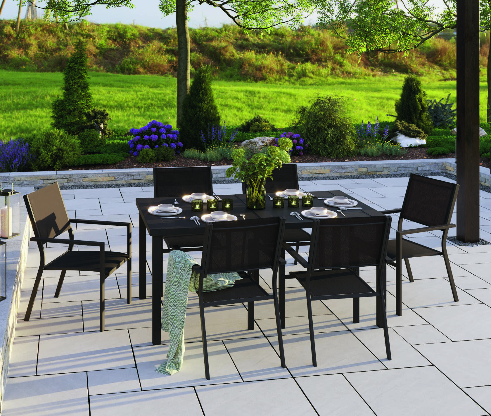 ENSEMBLE DEJEUNER 7 PIÈCES