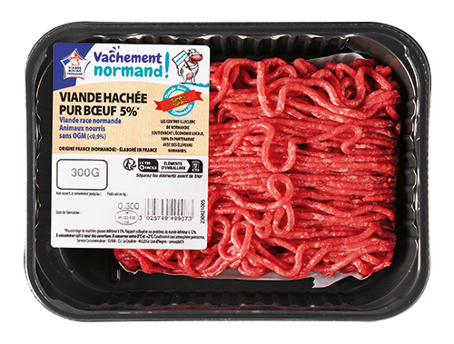 VIANDE HACHÉE PUR BŒUF 5% MAT. GR.