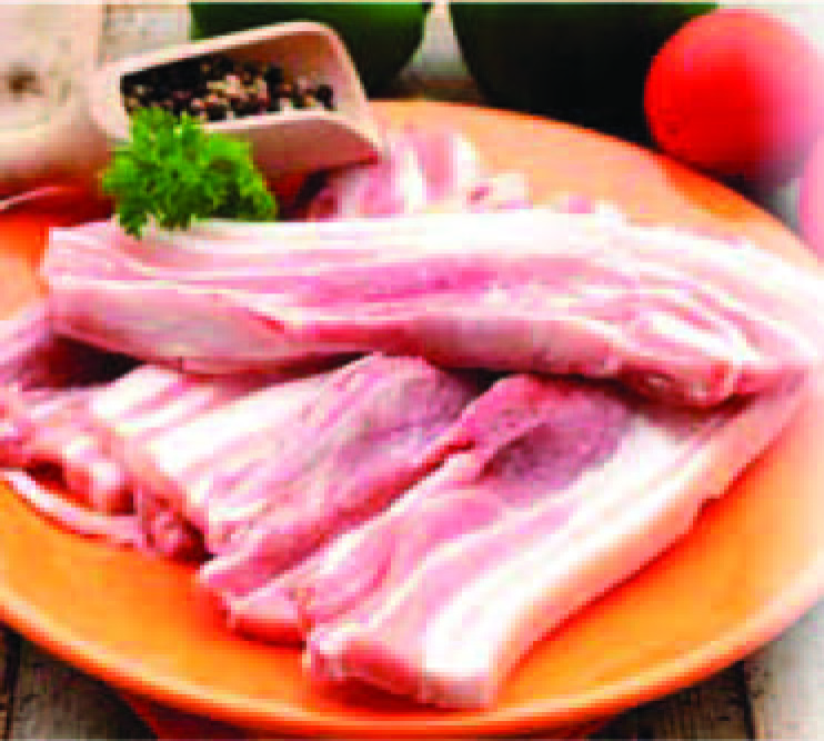 POITRINE DE PORC TRANCHÉE