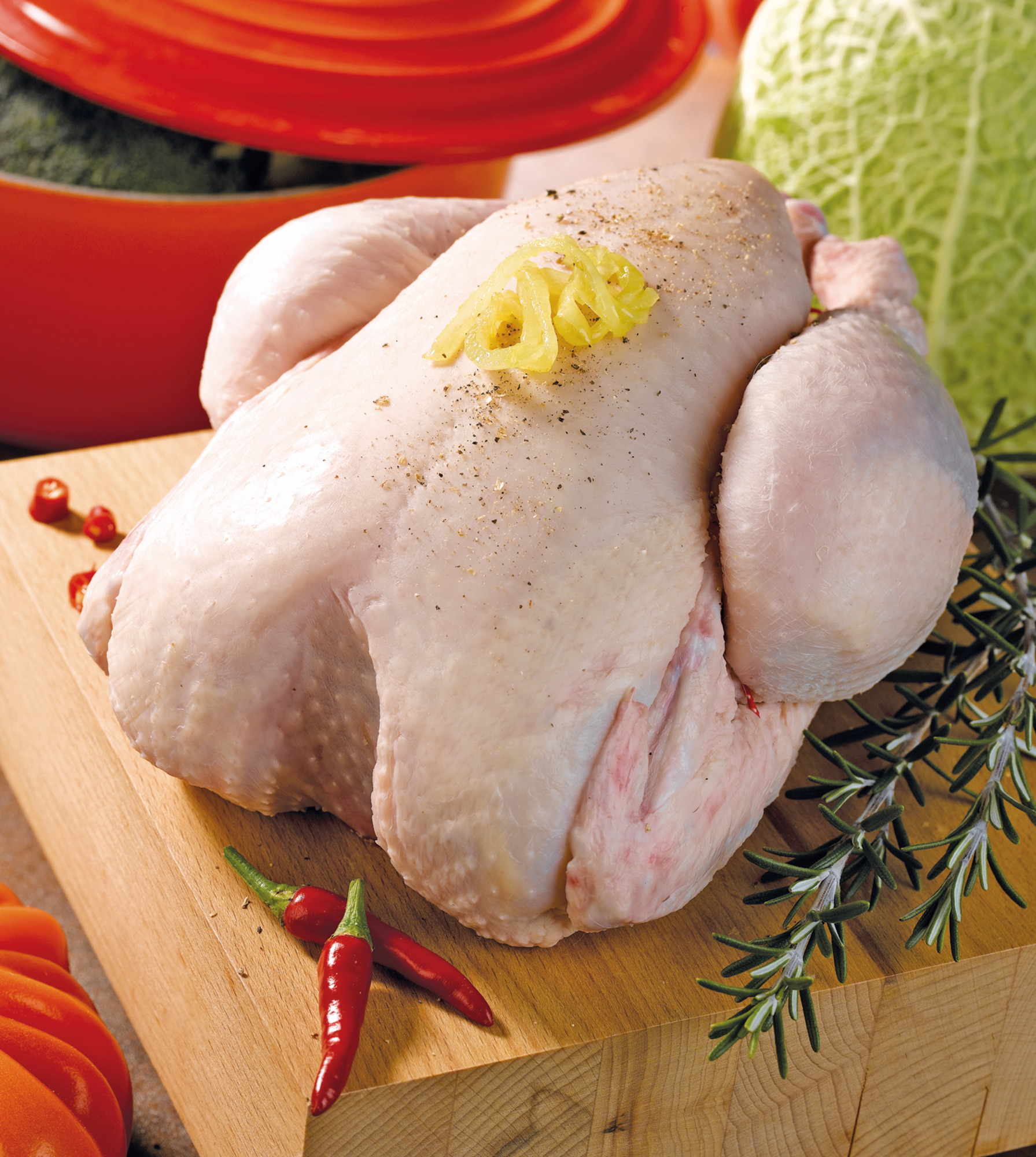 Poulet fermier blanc IGP LABEL ROUGE 