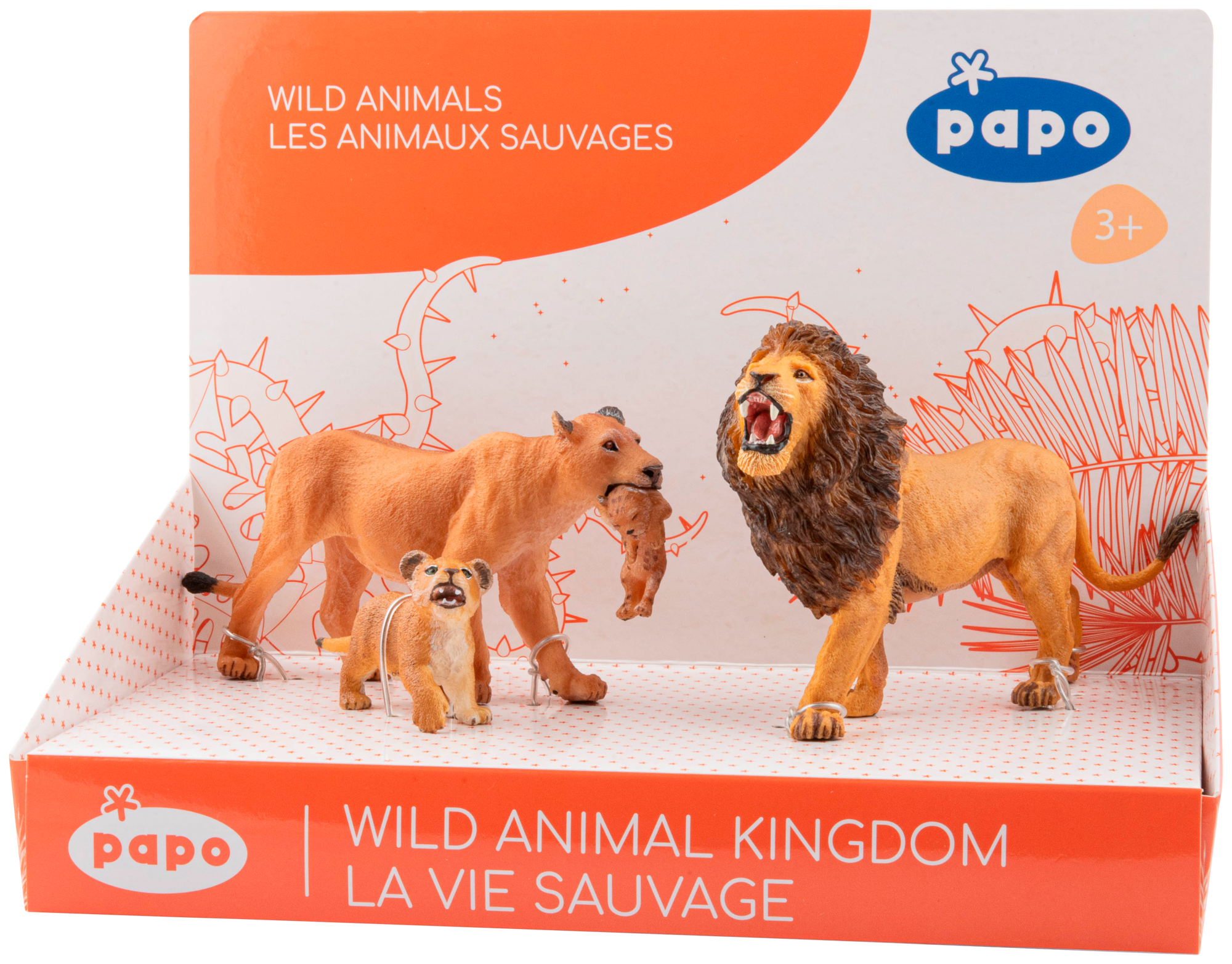 1. COFFRET LES ANIMAUX SAUVAGES LIONS 
2. COFFRET LES ANIMAUX SAUVAGES TIGRES