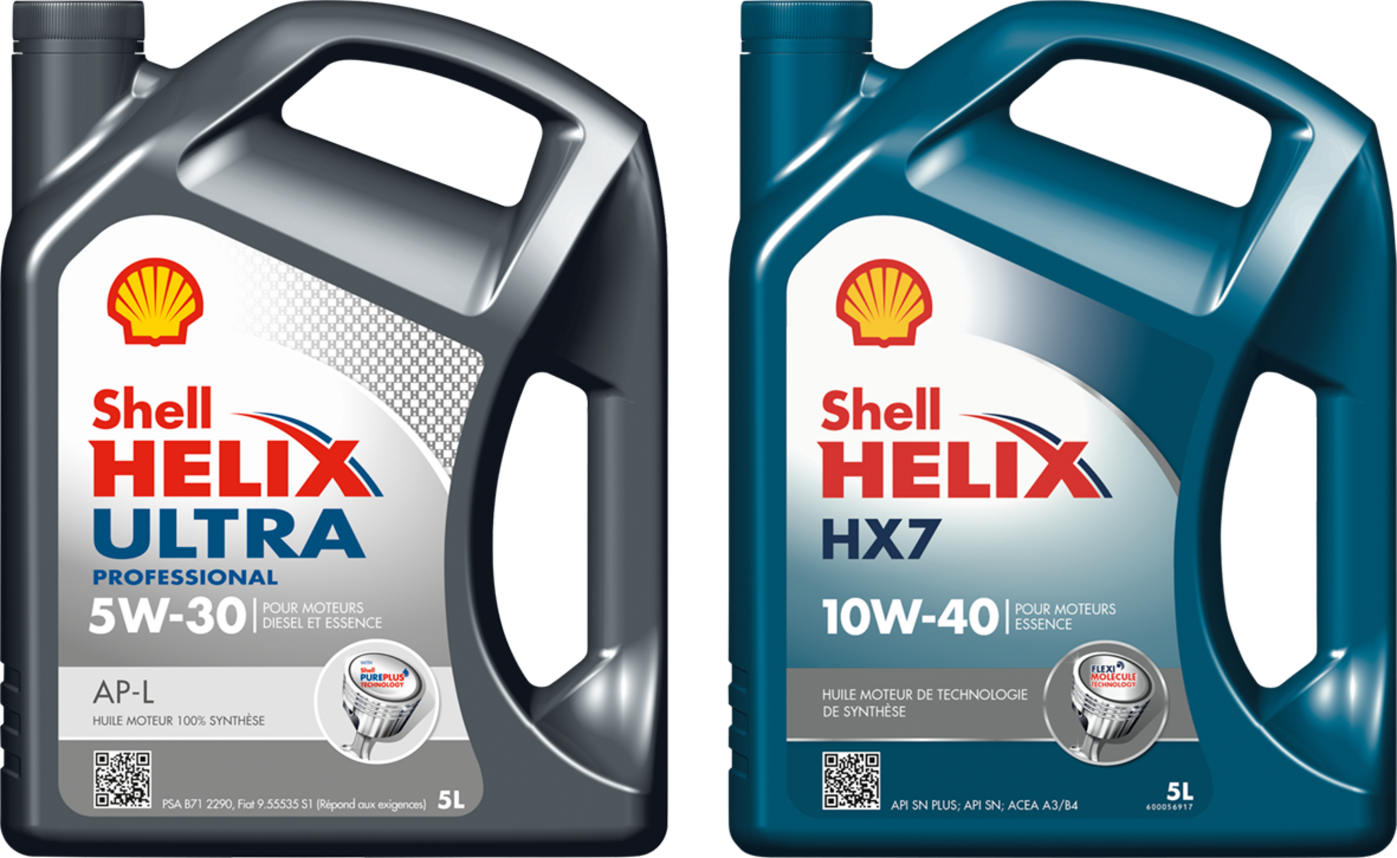 SUR LES HUILES AUTOS PRÉSENTES EN MAGASIN DE LA GAMME "SHELL HELIX"