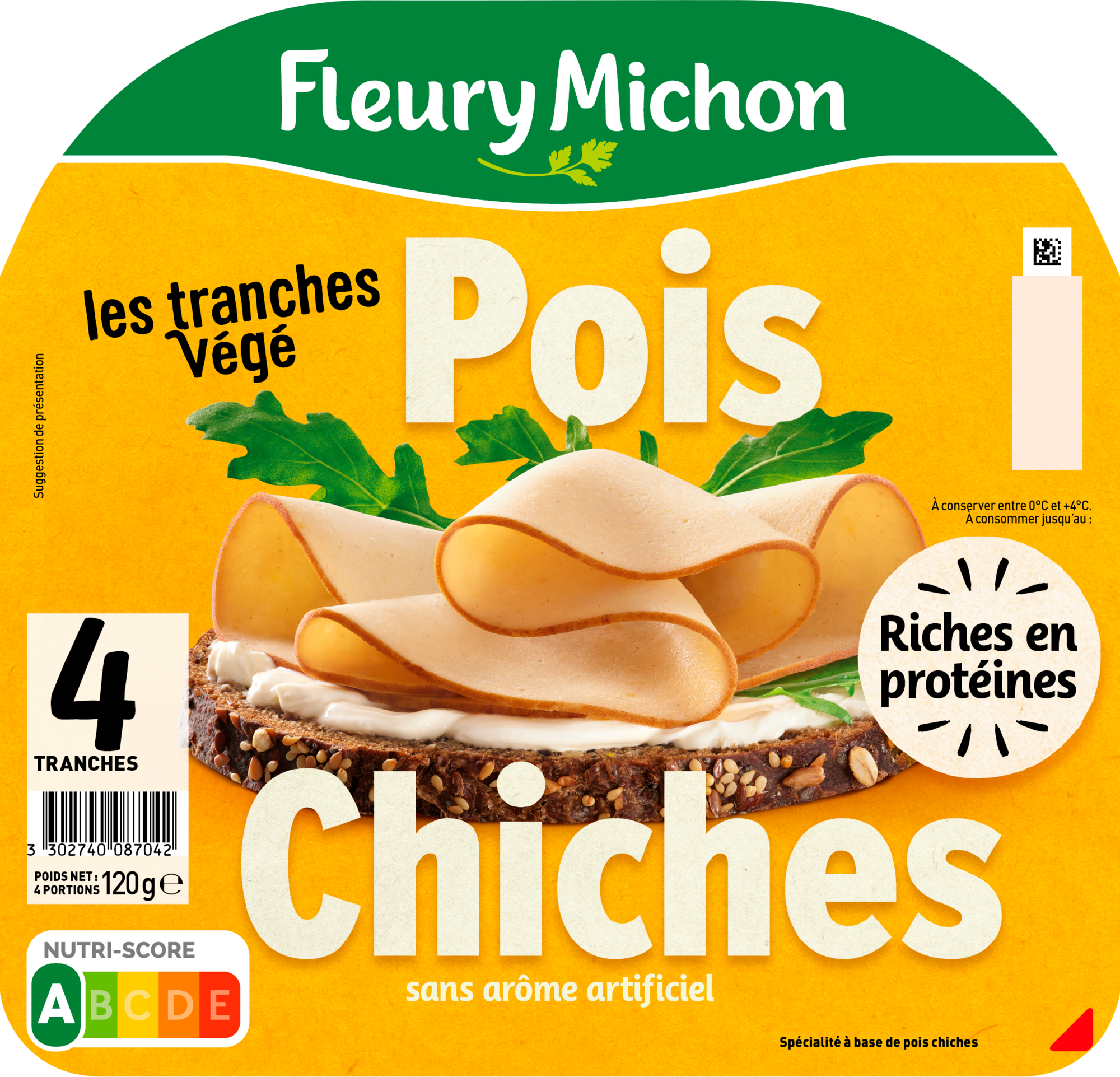 Tranches végétales pois chiches