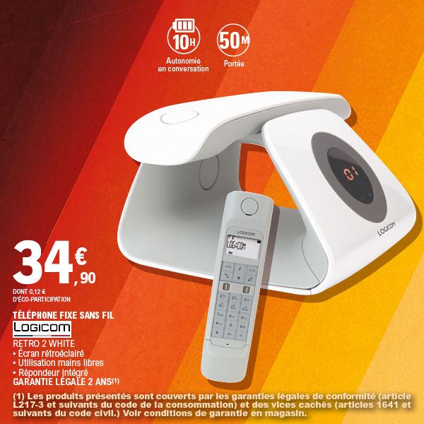 TÉLÉPHONE FIXE SANS FIL
