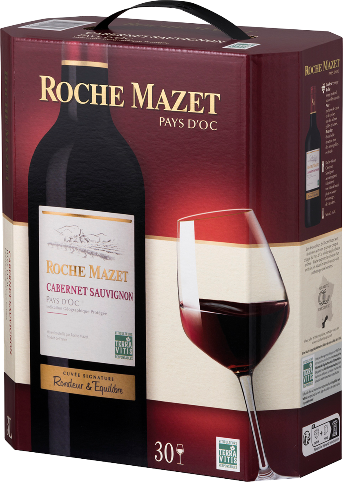 IGP VIN ROUGE CABERNET SAUVIGNON PAYS D'OC