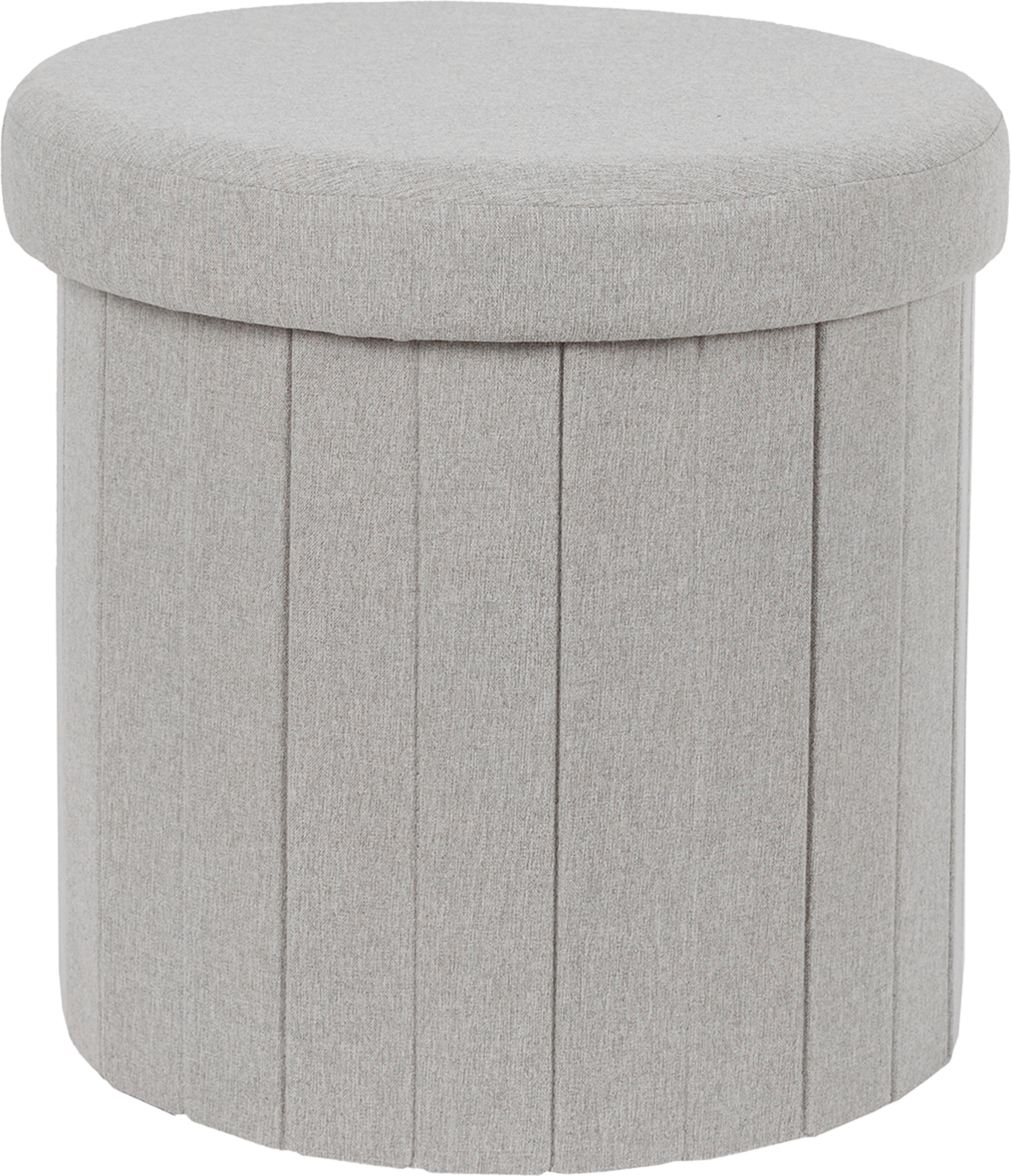 COFFRE POUF ROND PLIABLE