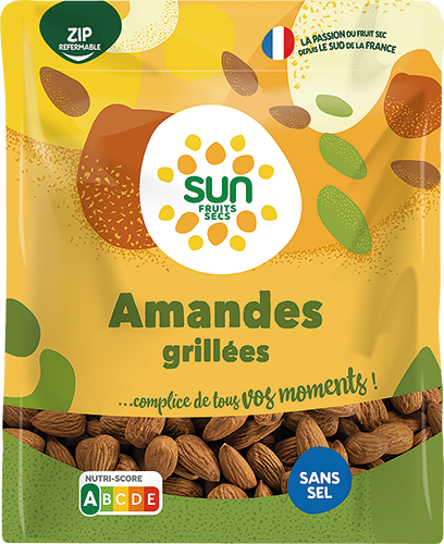 AMANDES GRILLÉES SANS SEL