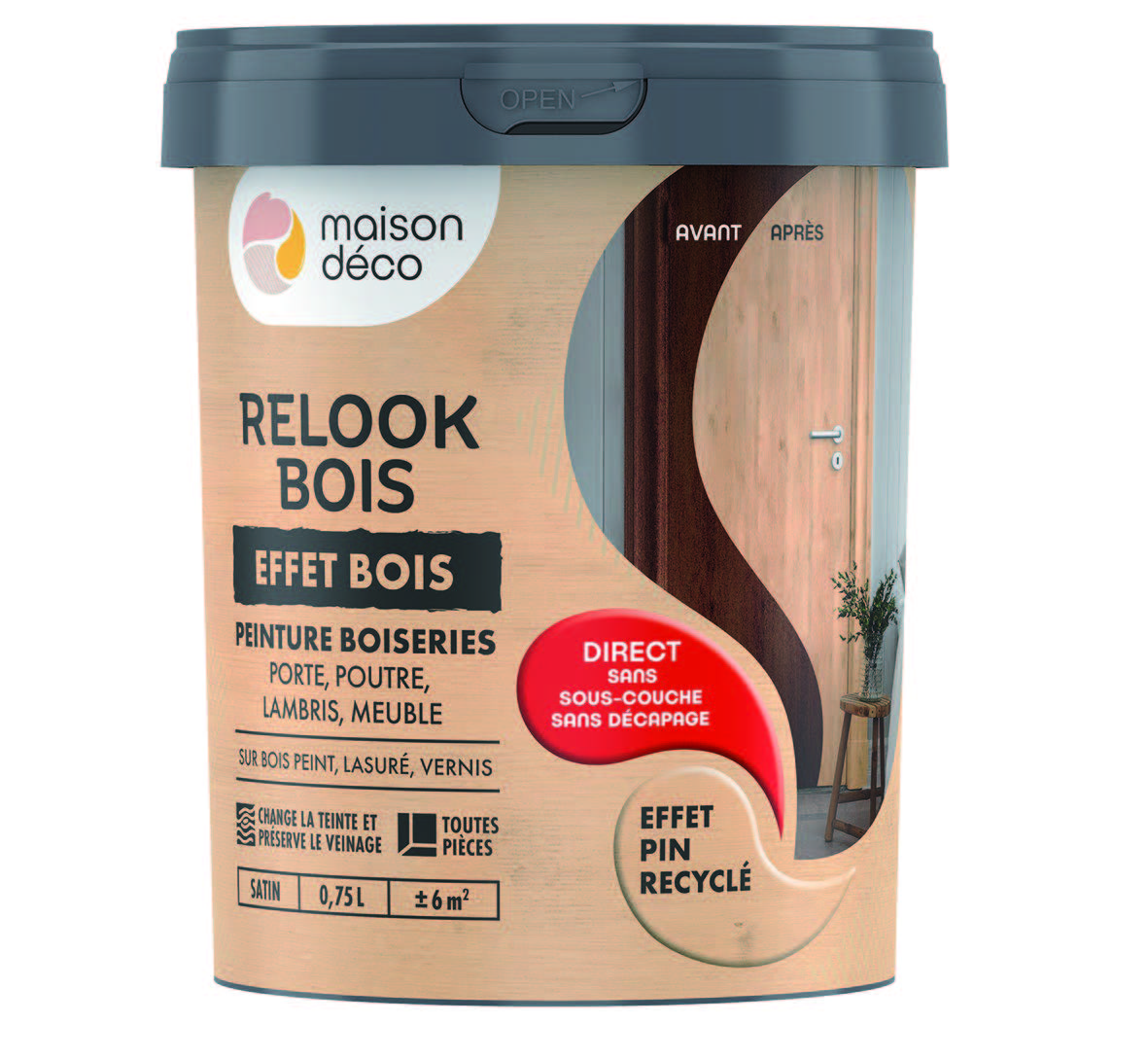 PEINTURE BOISERIES 0,75 L