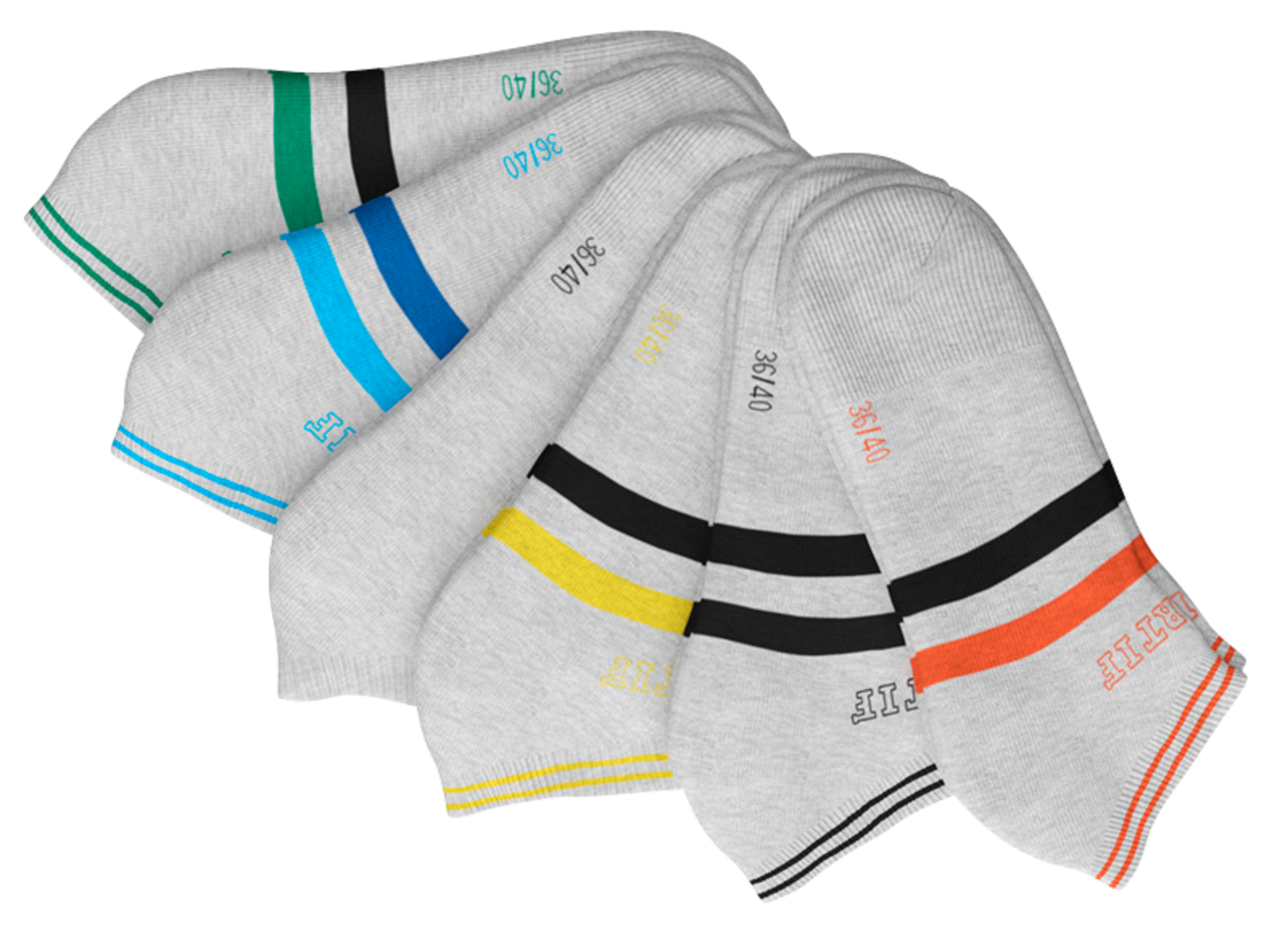 LOT DE 6 PAIRES DE CHAUSSETTES ENFANT