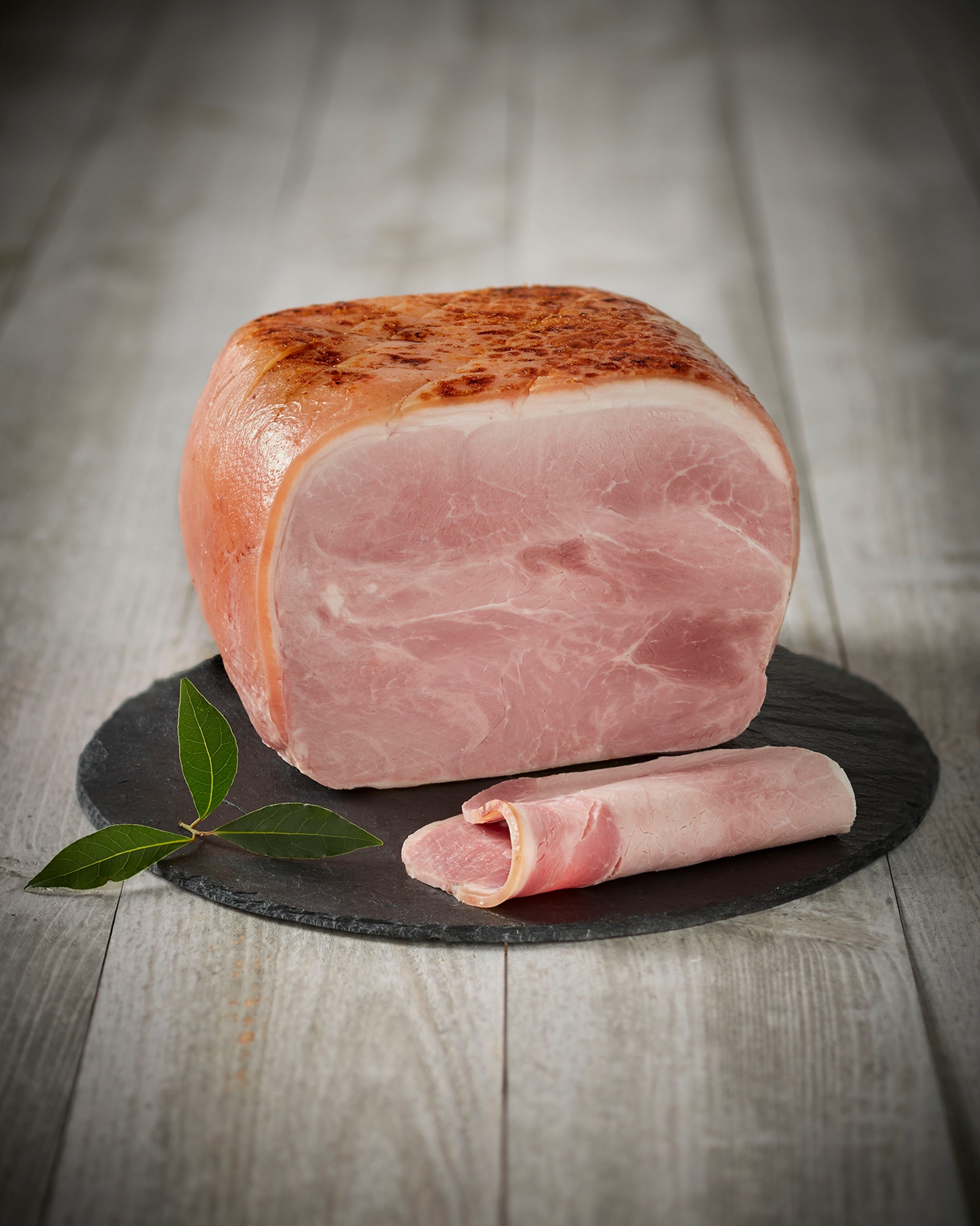 Jambon supérieur avec couenne au sel de Guérande