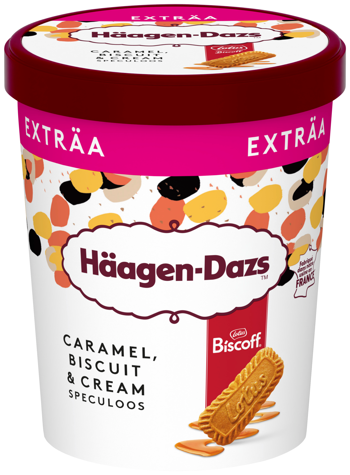 Pot de crème glacée Caramel, biscuit & crème Speculoos exträa