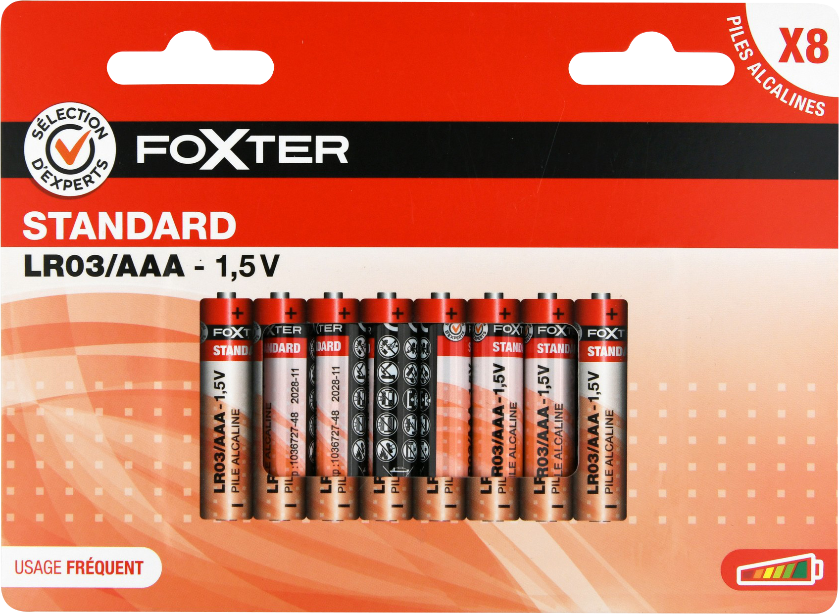 PILES ALCALINES X8
