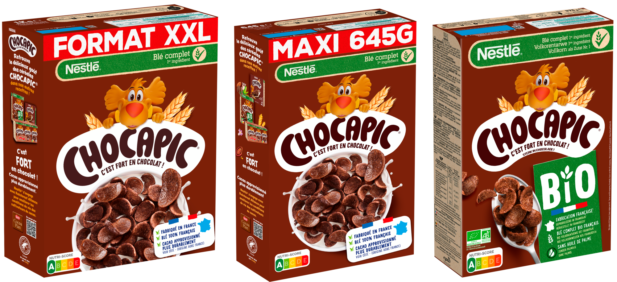 SUR LES PRODUITS PRÉSENTS EN MAGASIN DE LA GAMME CÉRÉALES ET BARRES "CHOCAPIC"