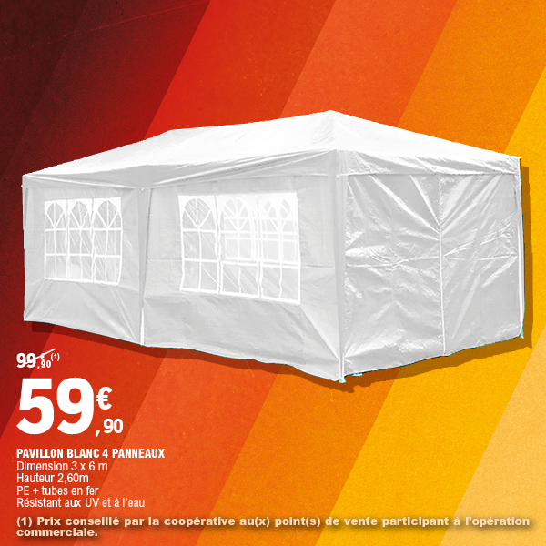 PAVILLON BLANC 4 PANNEAUX