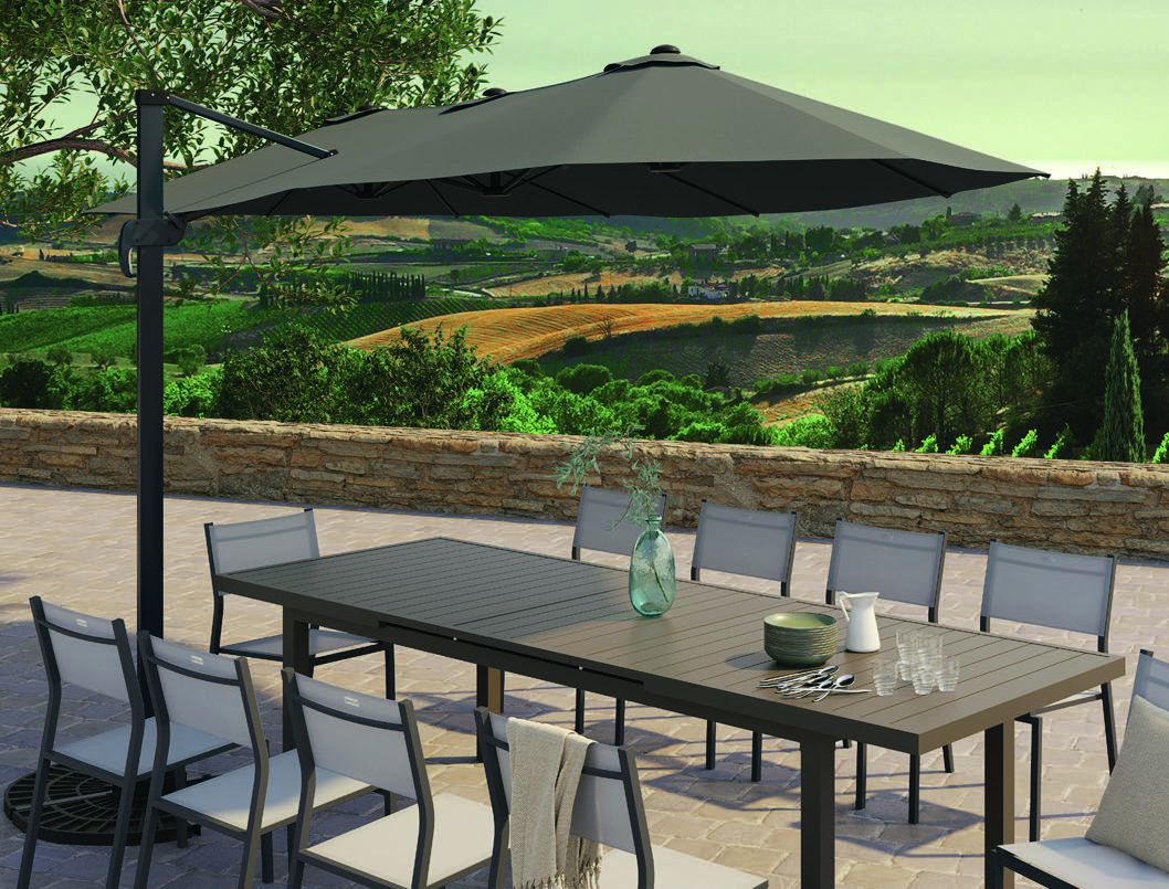 PARASOL EXCENTRÉ 3 TÊTES(1)(2)