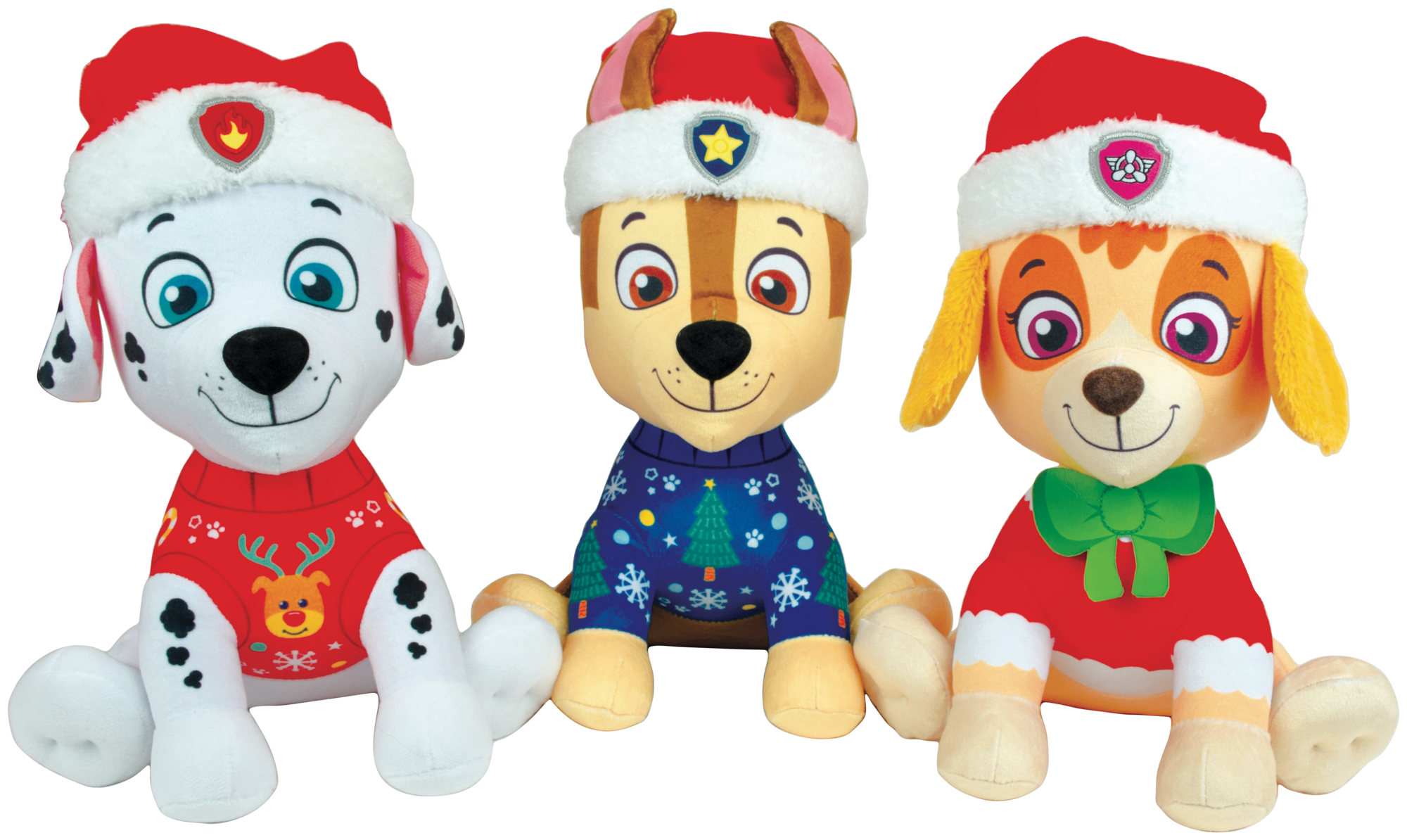 Peluche avec bonnet et pull de Noël