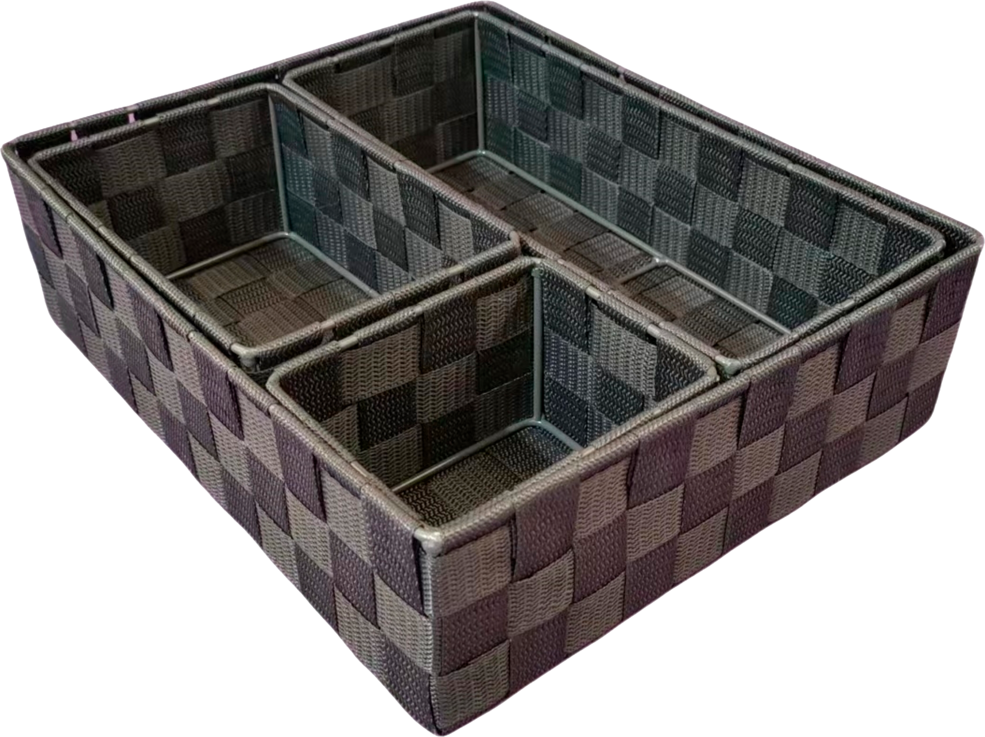LOT DE 4 PANIÈRES DE RANGEMENT