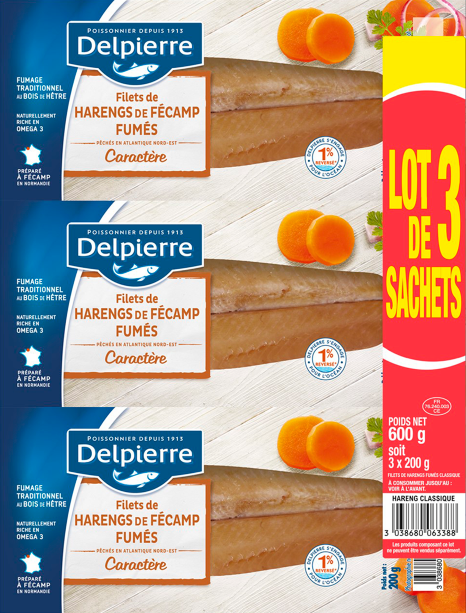 Filets de Harengs de Fécamp fumés caractère