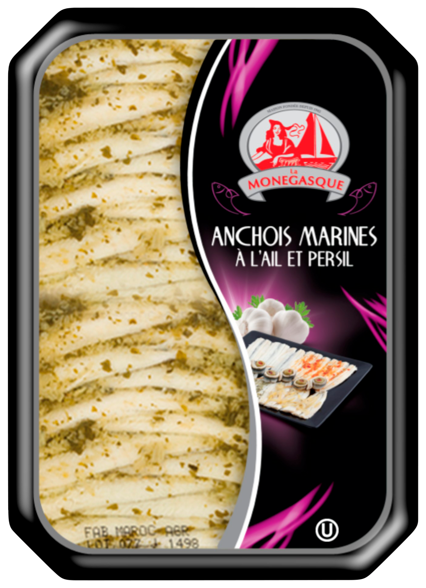 Anchois marinés à l'ail et au persil