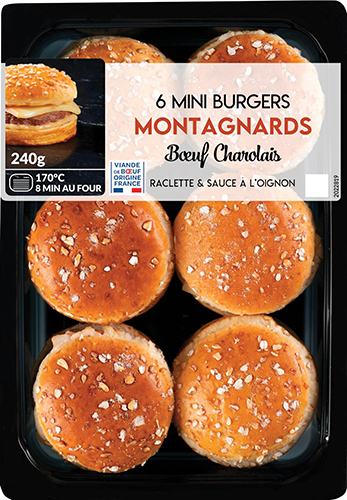 6 MINI BURGERS BŒUF CHAROLAIS