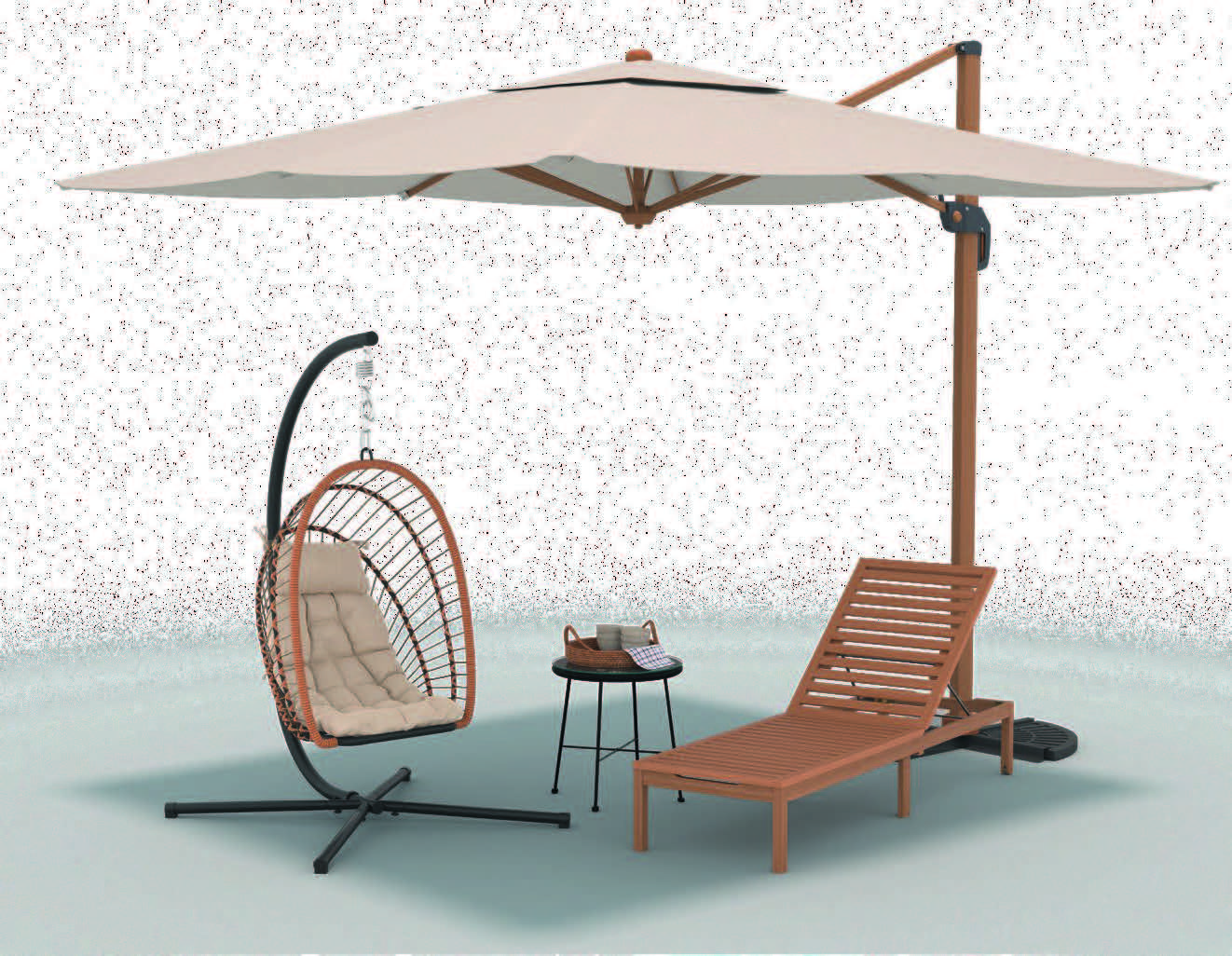 PARASOL EXCENTRÉ RECTANGULAIRE(1)