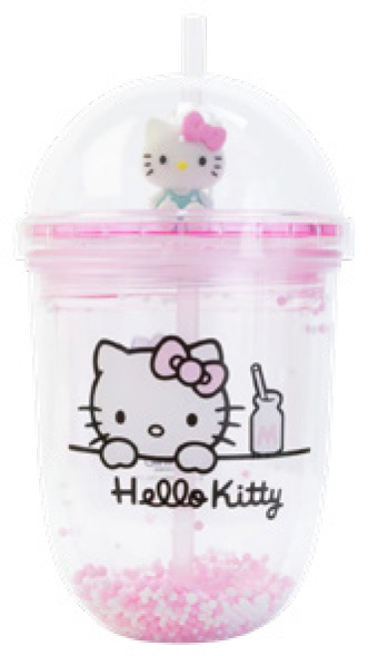 SÉLECTION DE GOBELETS AVEC PAILLE HELLO KITTY
