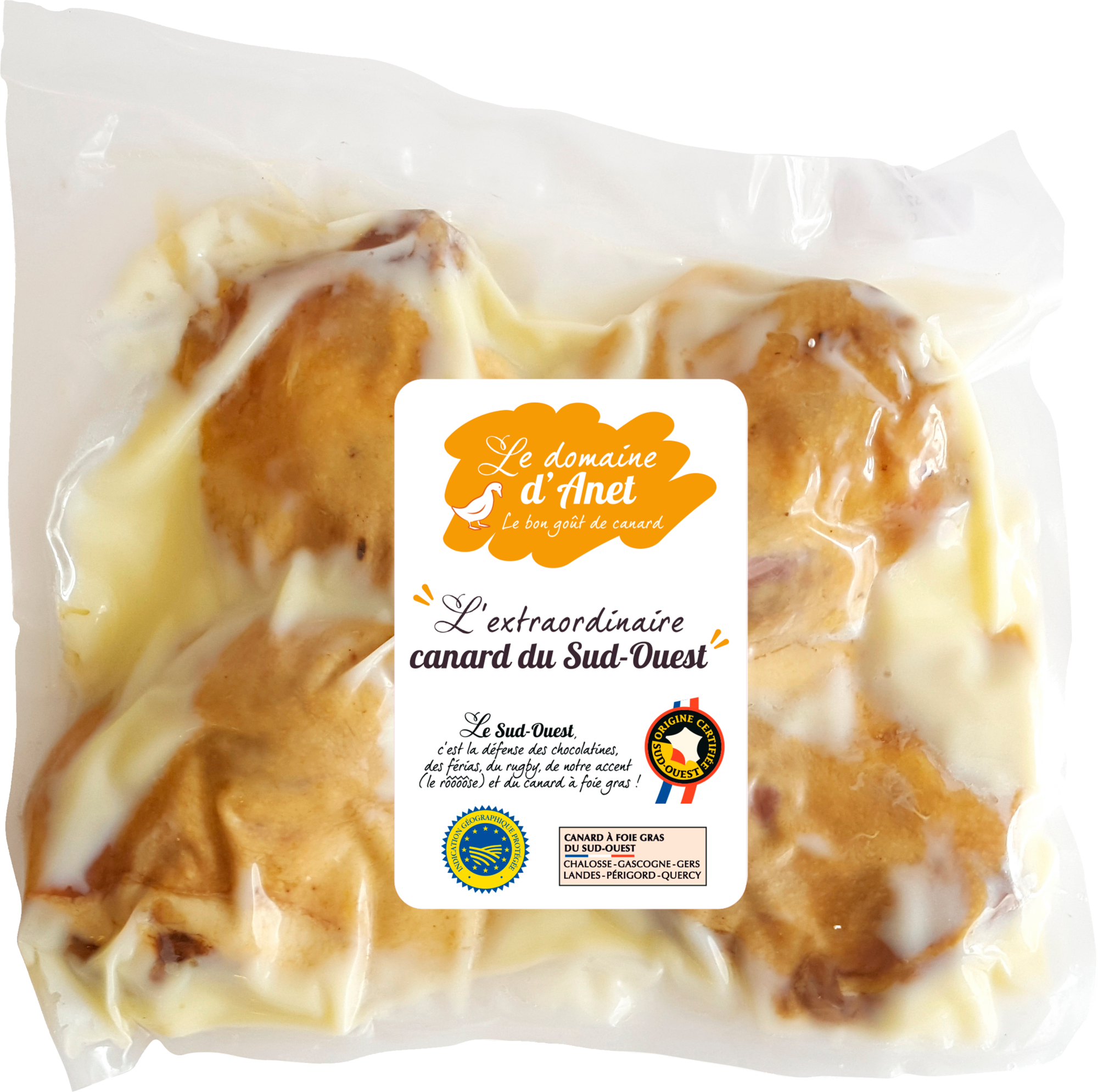 4 Cuisses de canard confites IGP du Sud-Ouest